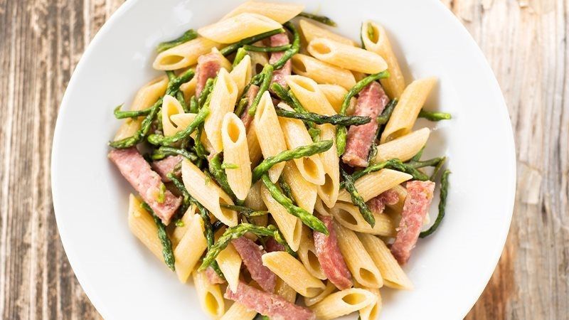 Penne prosciutto cotto e asparagi-1(0)