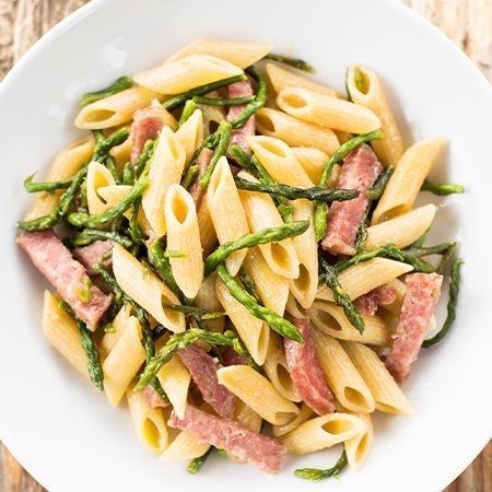 Penne prosciutto cotto e asparagi-3