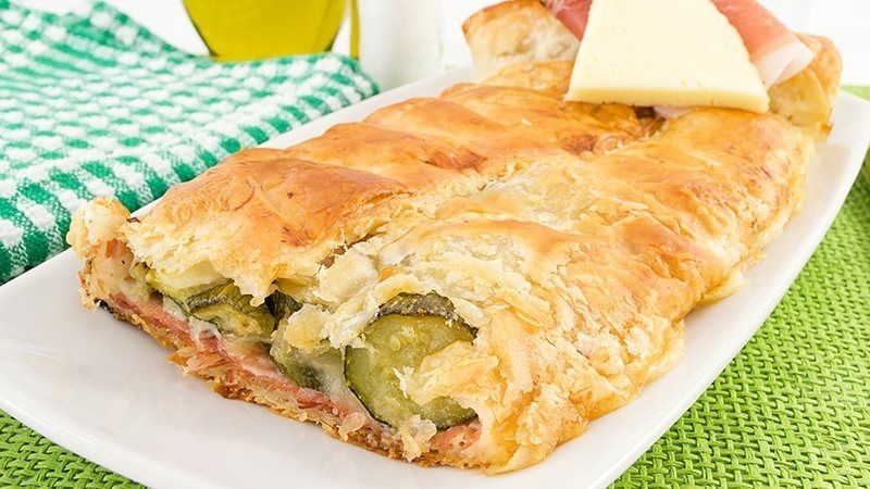 Rustico prosciutto e zucchine-1